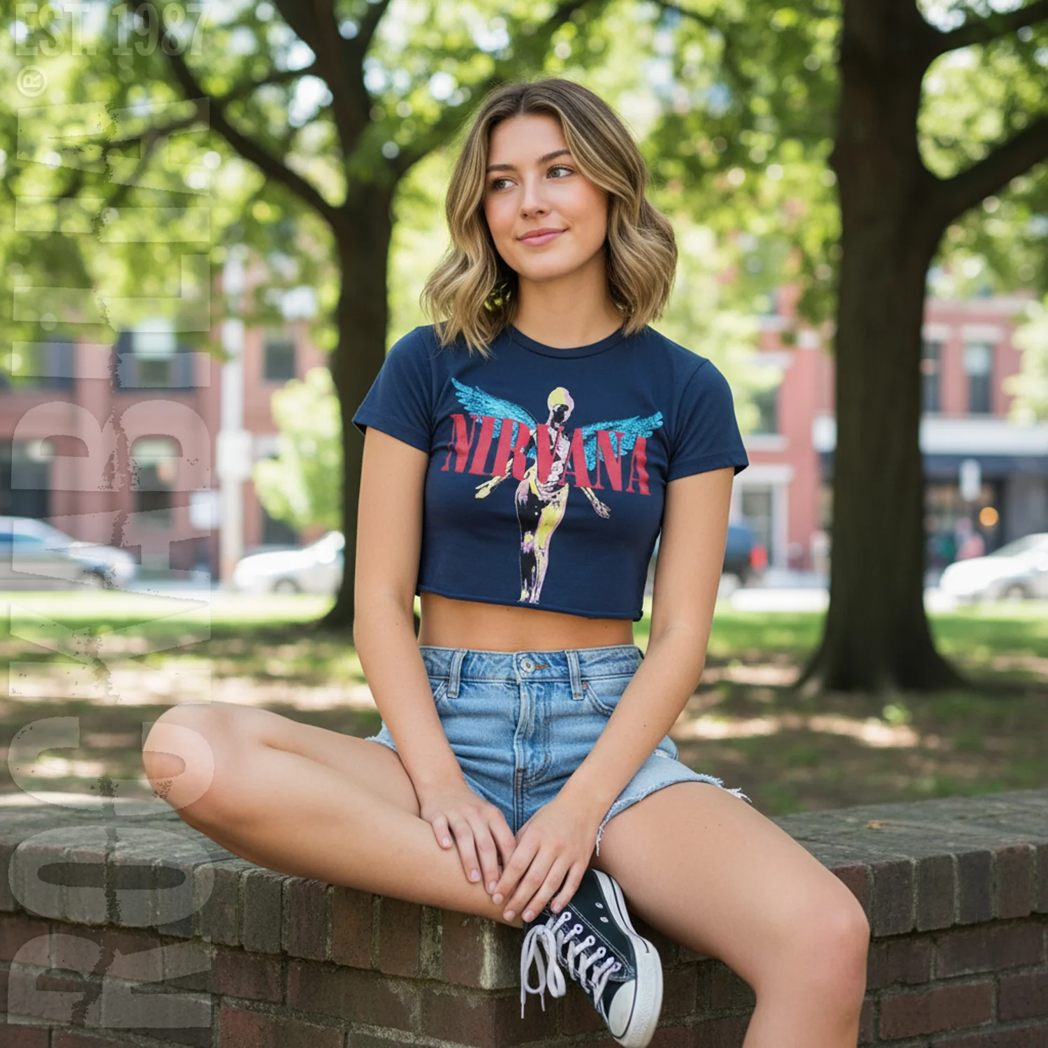 Angelic Ladies Crop Top Junior Top - Image 3
